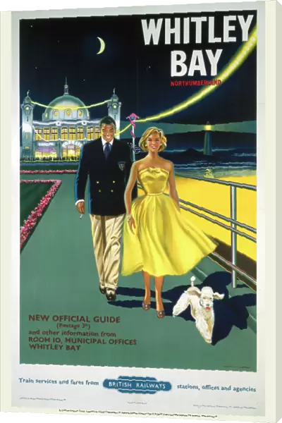 Whitley Bay Northumberland, BR poster, 1958