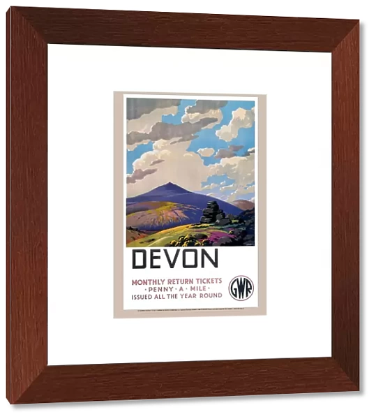 Devon GWR poster, 1937
