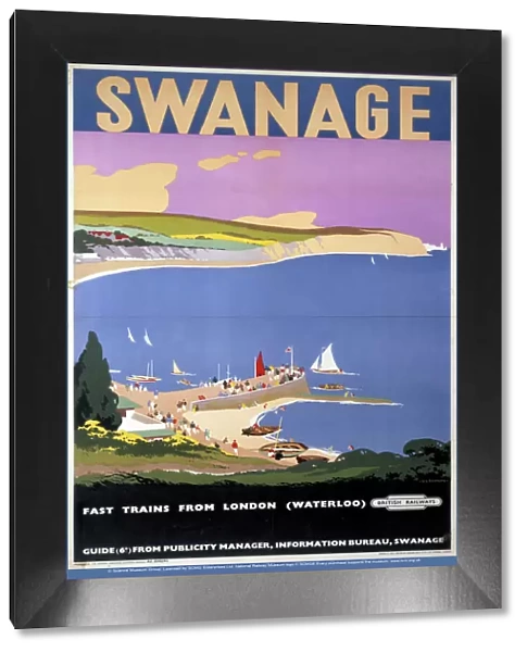 Swanage, BR poster, c 1955