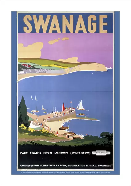Swanage, BR poster, c 1955