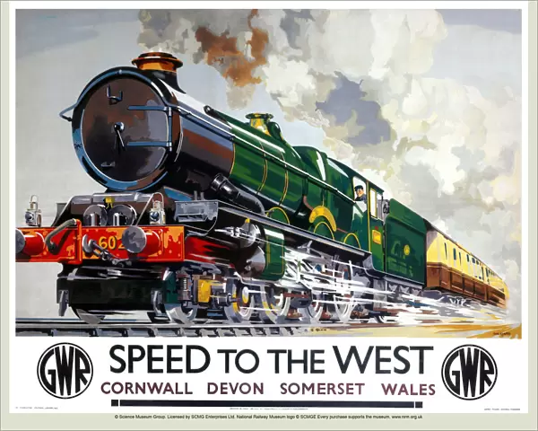 Speed to the West, GWR poster, 1939