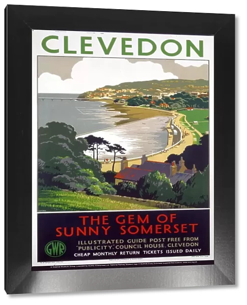 Clevedon - The Gem of Sunny Somerset, GWR poster, 1939