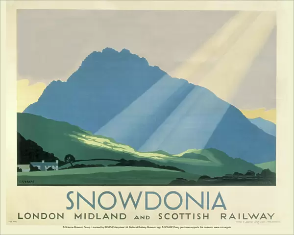 Snowdonia, LMS poster, c 1933