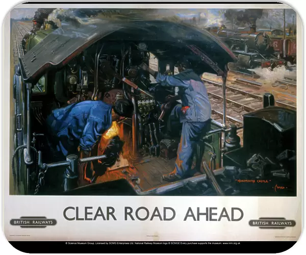 Clear Road Ahead, BR poster, 1950s