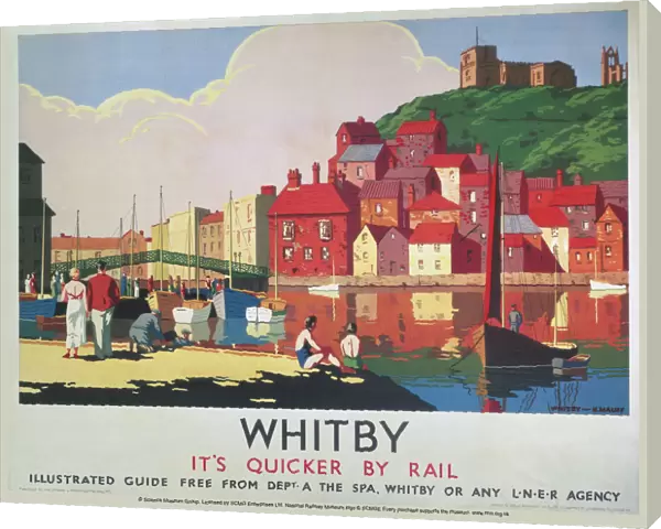 Whitby: Its Quicker By Rail, LNER poster, 1930s