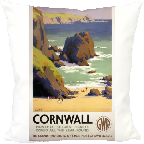 Cornwall, GWR poster, 1938