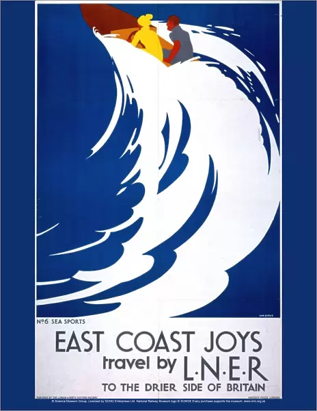 East Coast Joys, No 6, LNER poster, 1931