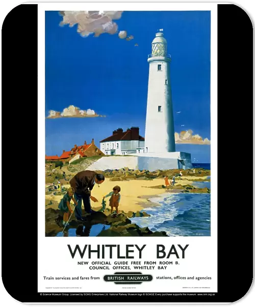 Whitley Bay, BR poster, 1951