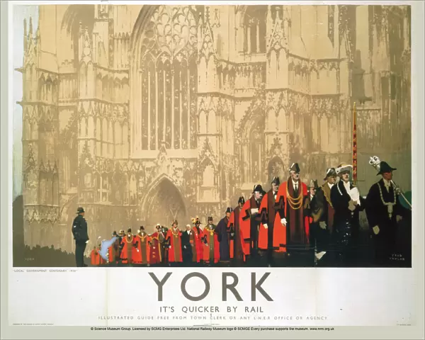 York - Local Government Centenary, LNER poster, 1935