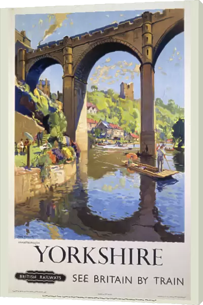 Knaresborough, Yorkshire, BR poster, 1954