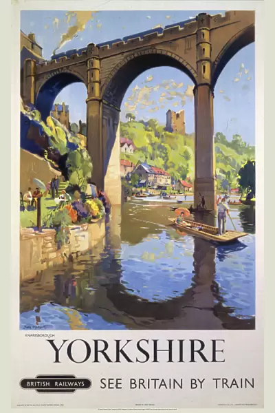 Knaresborough, Yorkshire, BR poster, 1954
