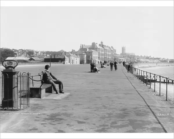 Penzance. The Esplanade, Penzance, Cornwall, circa 1893