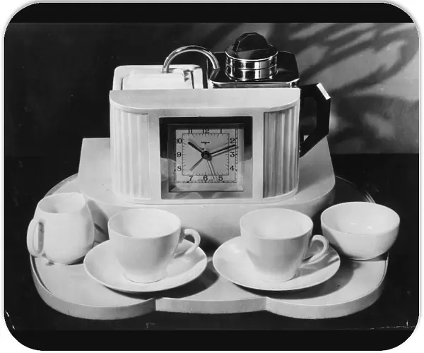 Teasmaid. March 1950: A teasmaid machine