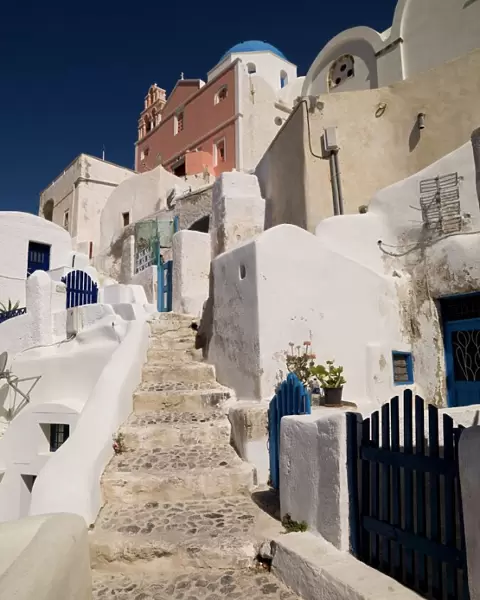 Stairway, Santorini, Greece, Europe