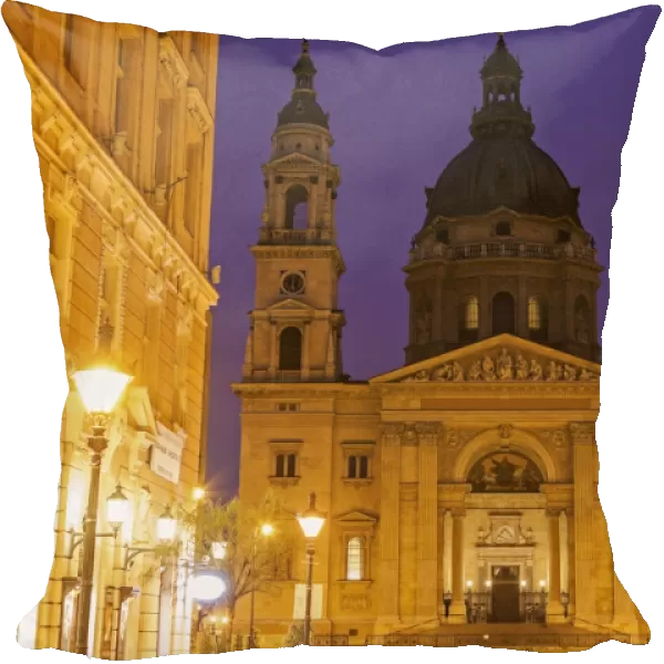 Hungary, Budapest, Facade of Saint Stephens Basilica