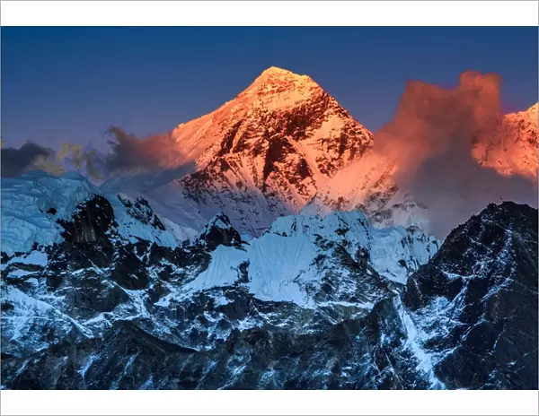 Sunset Over Mount Everest, Sagarmatha NP, Nepal