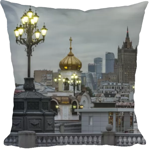 View of Moscow from The Patriarchs Bridge in Russia