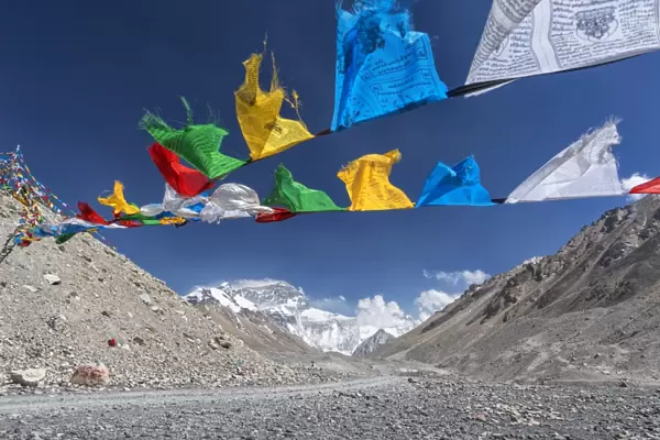 mt. Everest and Holy Flags