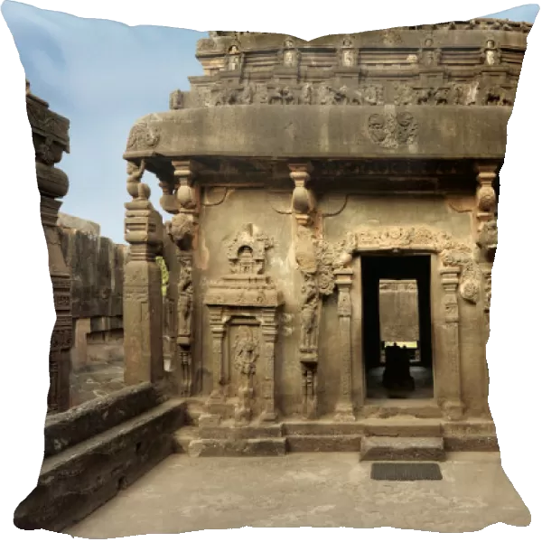 Nandi Mandap & Dwajasthambam at Kailas Temple Ellora