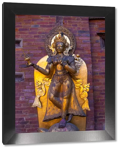 statue at Durbar Square, Patan, Kathmandu, Nepal, Asia