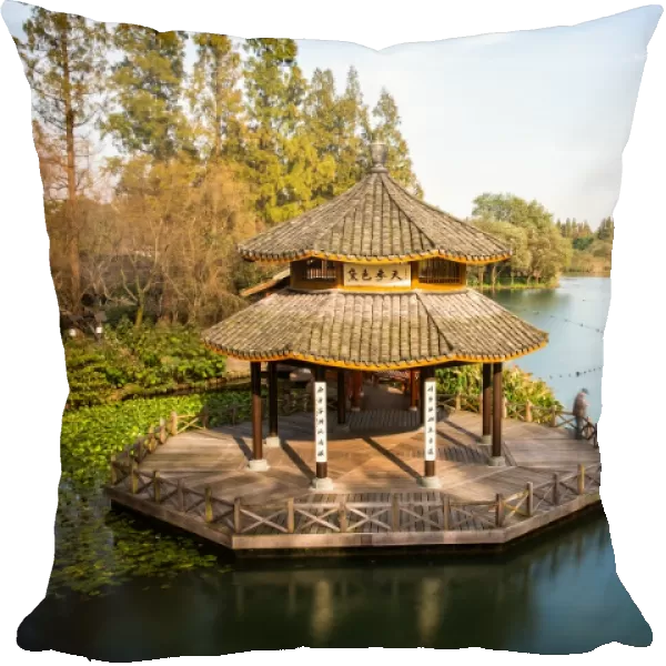 Pavilion in Maojiabu Village by West Lake, Hangzhou, China