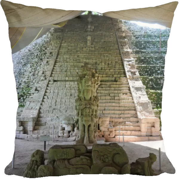 Stone Altar, Stela M, Hieroglyphic Stairway, Copan