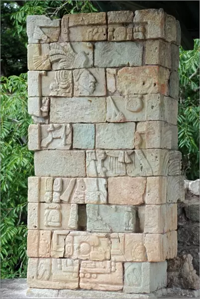 Ancient Mayan Stone Sculpture, Copan