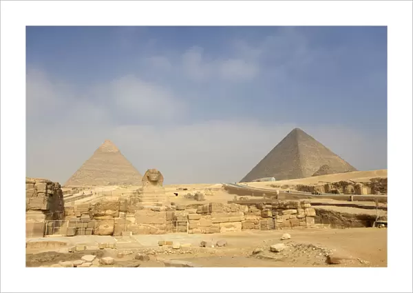 The Great Sphinx and Pyramids in Giza