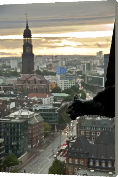 Hamburg Skyline From St. Nicholas Church