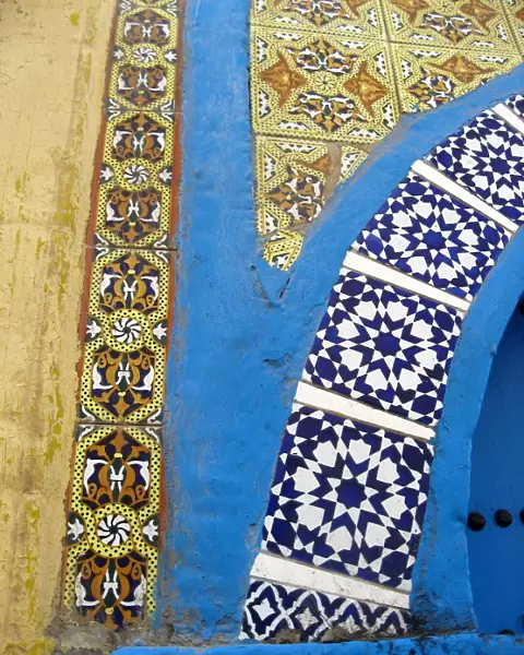 Tiled doorway, Essaouira, Morocco