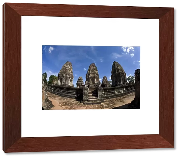 Temple ruins in the ancient city of Angkor Wat, Northwestern Cambodia