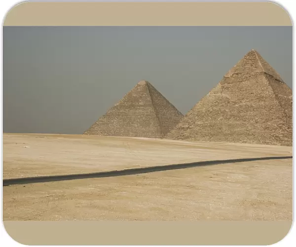 Piramids. pyramids in the desert around Cairo, Giza, Egypt