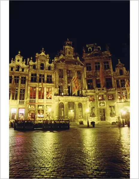 Grand Place at night, Brussels, Belgium