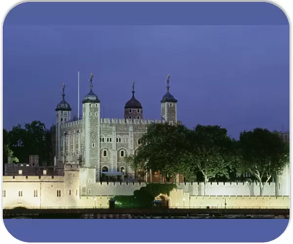 The Tower of London at Night, London, England