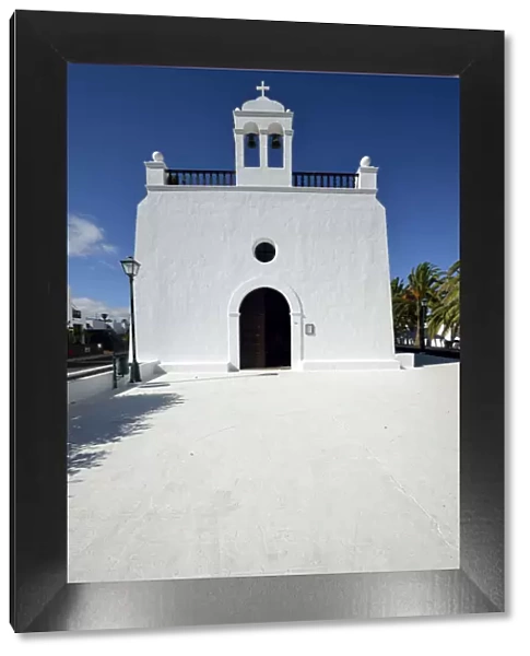 Village church of San Isidro Labrador, Uga, La Geria, Lanzarote, Canary Islands, Spain