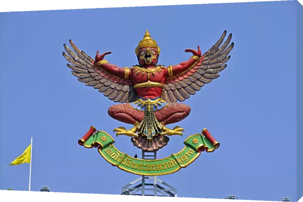 Garuda, emblem and official seal of the governmental authorities, Bangkok, Thailand, Asia, PublicGround