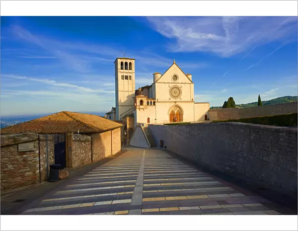 The Papal Basilica of St Francis of Assisi, Basilica Papale di San Francesco, Assisi, Umbria, Italy