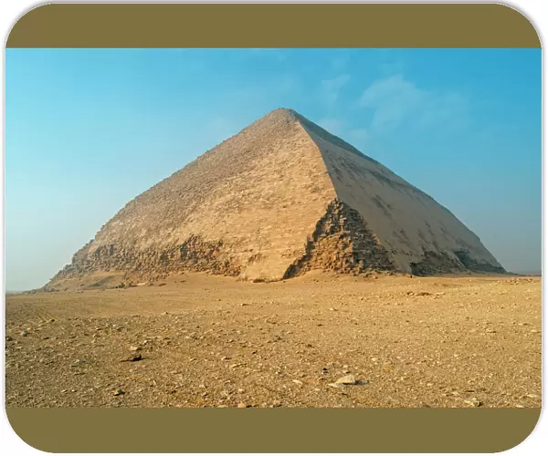 Sneferus Bent Pyramid, 2600 BC, Dahshur Necropolis, Dahshur, Egypt
