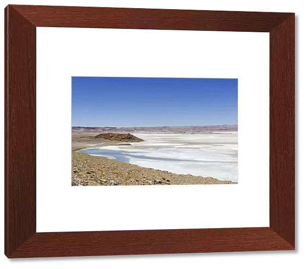 Salt lake on the road to Argentina, 27CH, San Pedro de Atacama, Antofagasta Region, Chile