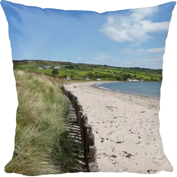 Sandy beach in Cushendun, County Antrim, Northern Ireland, Ireland, Great Britain, Europe