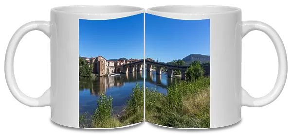 Millau  /  France - historic bridge crossing Tarn River