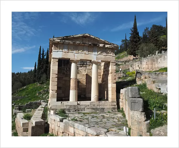 Athenian Treasury, Delphi, Greece