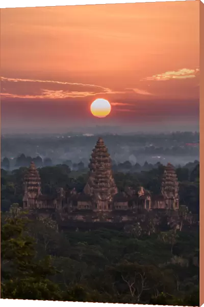 Orange Sunrise at Angkor Wat, Siem reap, Cambodia