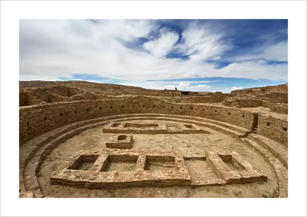 Great Kiva at Pueblo Bonito Ruin, Chaco Culture National Historic Park, New Mexico