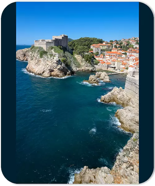 Dubrovnik old town and coastline, Croatia
