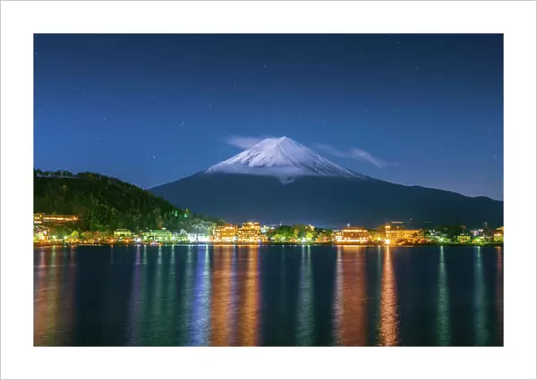 Mt Fuji at Night, Kawaguchiko, Japan