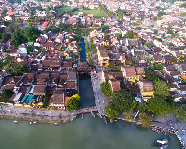 Hoi An ancient town from highview
