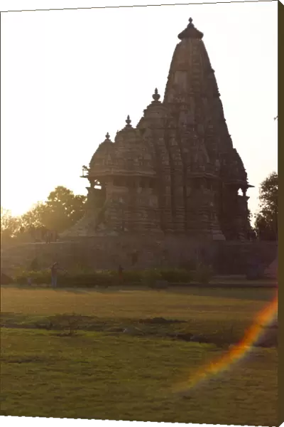 Kandariya Mahadeva Temple against the sunlight