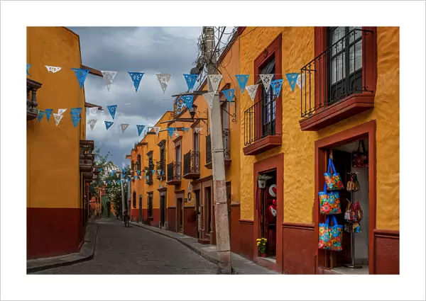 Colorful street in San Miguel de Allende