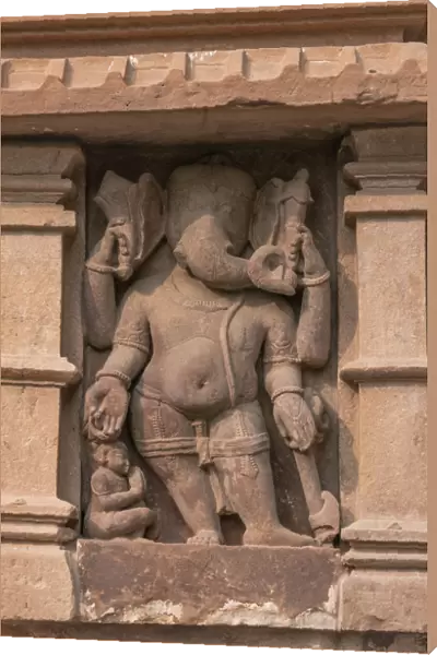 Ganesha sculpture In Indian temple
